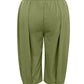 Wide Leg Pleated Cropped Pants - Oh she Rose