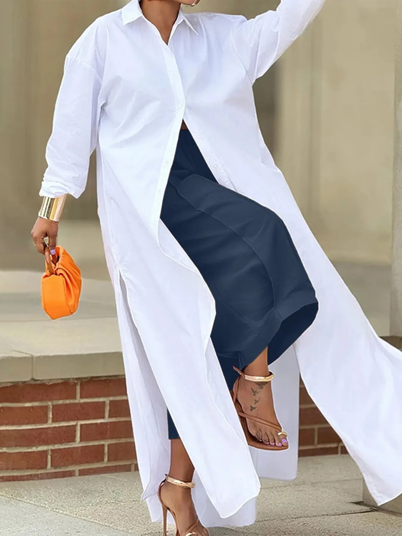 Wide Leg Pleated Cropped Pants - Oh she Rose