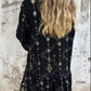 Witchy Woman Ruffle Sleeve Dress - Oh she Rose
